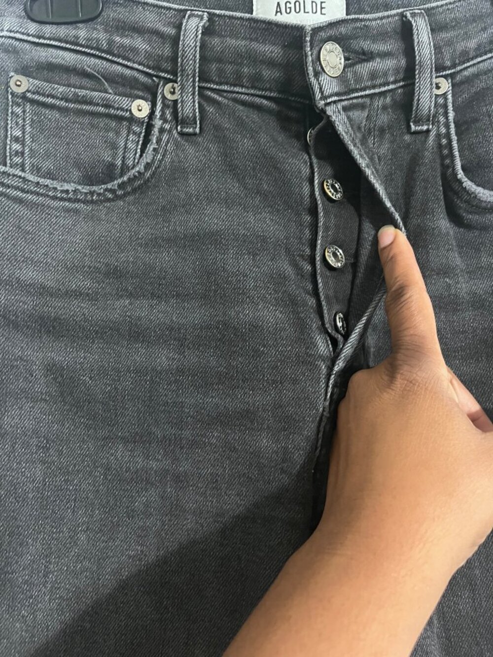 AGOLDE Riley High Rise Straight Crop Jeans Size 25 - Picture 7 of 14